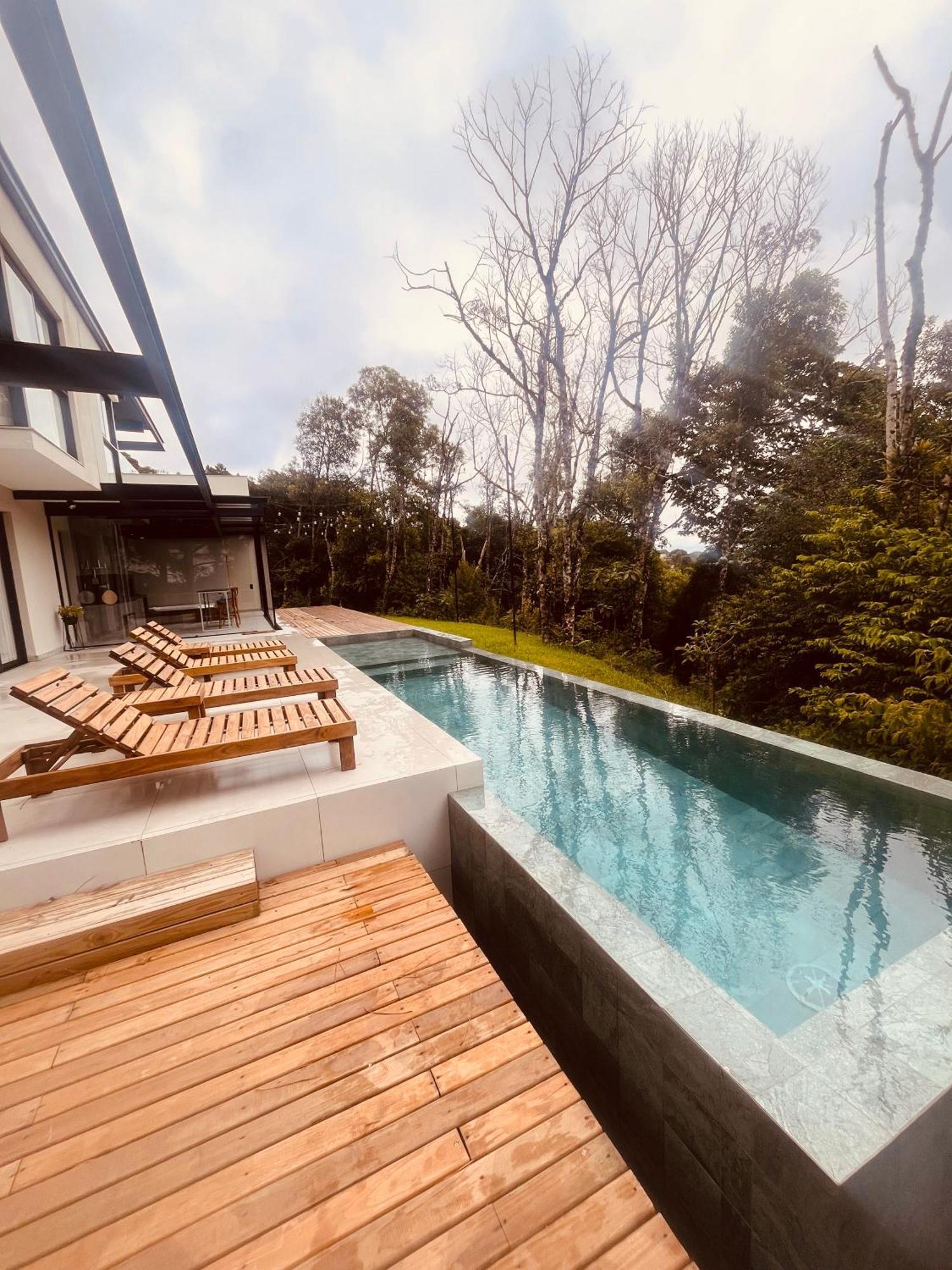 Paraiso Em Rancho Queimado Com Piscina Aquecida Ngoại thất bức ảnh